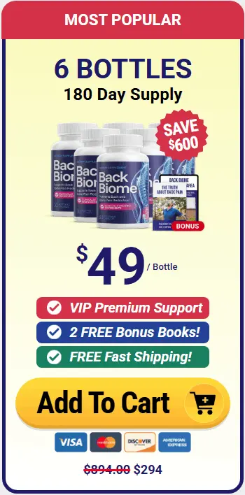 Buy BackBiome 6 bottles